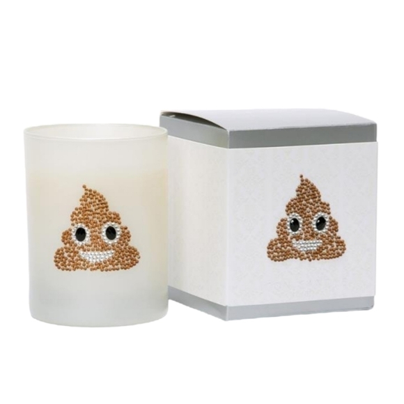 Emoji Icon Candle Pile of Poo Chocolate Cake with Fudgey Icing NIB - Picture 1 of 6